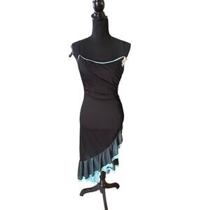 Vintage Y2K Rampage Ruffle Asymmetrical Dress